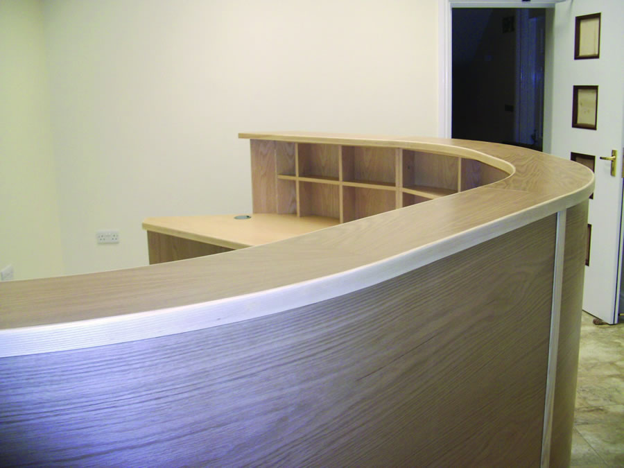 Commercial bespoke shelving work