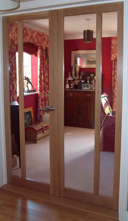 Glass-front bespoke cabinet