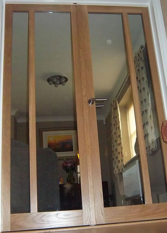 Bespoke glass door furniture